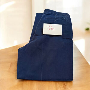 IZOD Chino Pants Cotton Navy Blue Size 40x32